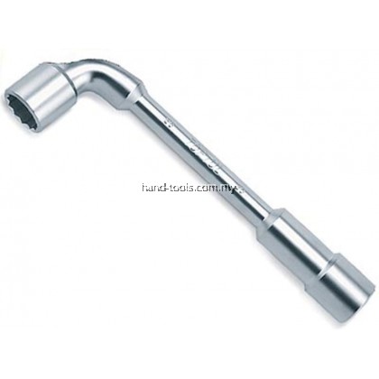 Toptul AEAE1111 11MM (143mm L) Angled Socket Wrench (Satin)6 point socket at long end, 12 point at the short end