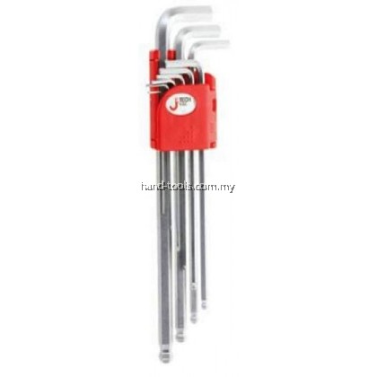 Jetech BL-C9 9 Pieces Ball Point Extra Long Hex Key Allen Key