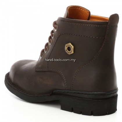 black hammer  BH4673 Full Leather Mid cut Lace up Safety Shoes