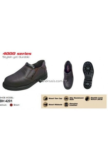 BLACK HAMMER BH4201 Men Safety Shoes Low Cut Slip On BLACK HAMMER BH4201 Men Safety Shoes Low Cut Slip On