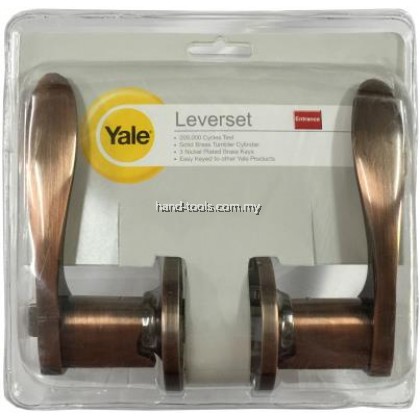 YALE VL5347 ENTRANCE TUBULAR HANDLE LEVERSET LOCKSET YALE VL5347 ENTRANCE TUBULAR HANDLE LEVERSET LOCKSET