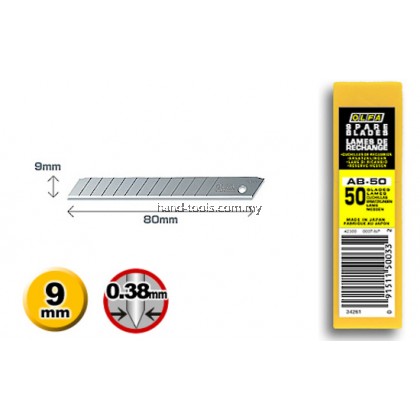 Olfa AB-50S Stainless Blades  (50pcs/pack)