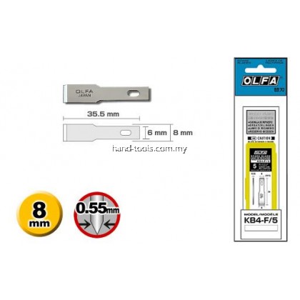 Olfa KB4-F/5 Blades For Model AK-4 (5pcs/pack) Olfa KB4-F/5 Blades For Model AK-4 (5pcs/pack)