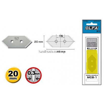 Olfa MCB-1 Mat Cutter Blade (5pcs/pack)