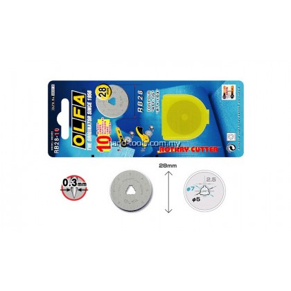 Olfa RB28-10 Blades For Model RTY-1/G (10Pcs/Pk)