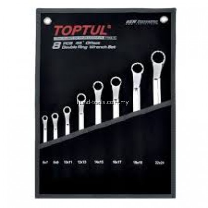 Toptul GPAH0801 8PCS DOUBLE RING SET SPANNER  