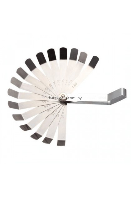 SATA-09402 16 Pc. Feeler Gauge Set 0.05-1.00mm(0.05, 0.10, 0.15, 0.20, 0.25, 0.30, 0.35, 0.40, 0.50, 0.55, 0.60, 0.70, 0.75, 0.80, 0.90, 1.00mm) SATA-09402 16 Pc. Feeler Gauge Set 0.05-1.00mm(0.05, 0.10, 0.15, 0.20, 0.25, 0.30, 0.35, 0.40, 0.50, 0.55, 0.60, 0.70, 0.75, 0.80, 0.90, 1.00mm)