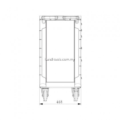 MK-EQP-0300 6 DRAWER ROLLER CABINET