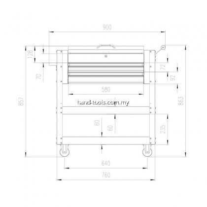 MR.MARK MK-EQP-0303 3 DRAWER DETACHABLE