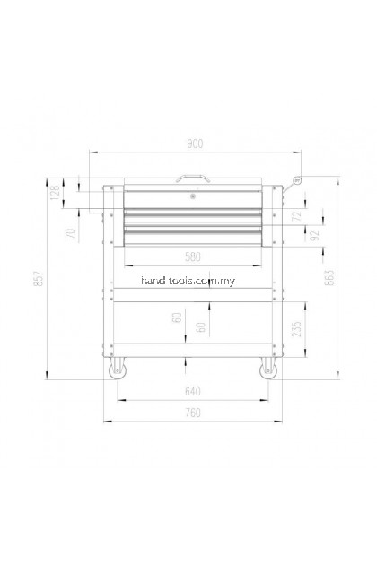 MR.MARK MK-EQP-0303 3 DRAWER DETACHABLE MR.MARK MK-EQP-0303 3 DRAWER DETACHABLE