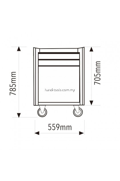MR.MARK MK-EQP-0316-BLK CHEST AND ROLLER CABINET