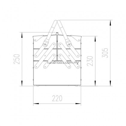 MR.MARK MK-EQP-0305 CANTILEVEL TOOL BOX