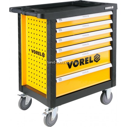 Vorel YT-58540 6 Drawers Roller Cabinet with 177pcs Mechanic Tools Vorel YT-58540 6 Drawers Roller Cabinet with 177pcs Mechanic Tools
