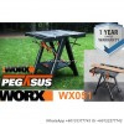 Worx WX051 Pegasus Folding Work Table & Sawhorse paket pemasangan lubang kunci pintu