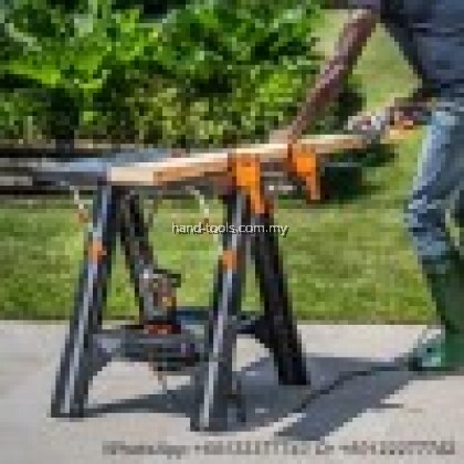 Worx WX051 Pegasus Folding Work Table & Sawhorse paket pemasangan lubang kunci pintu