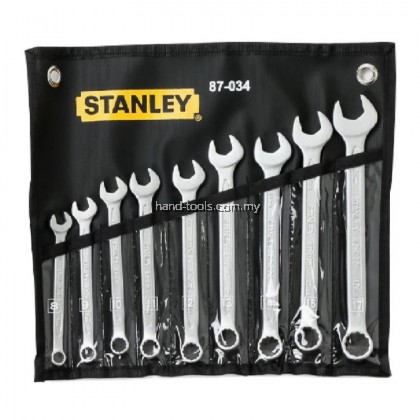 Stanley 87-034-1 Slimeline 9 Piece Combination Wrench Set ( 8mm/9mm/10mm/11mm/12mm/13mm/14mm/15mm/17mm ) 87-034-1