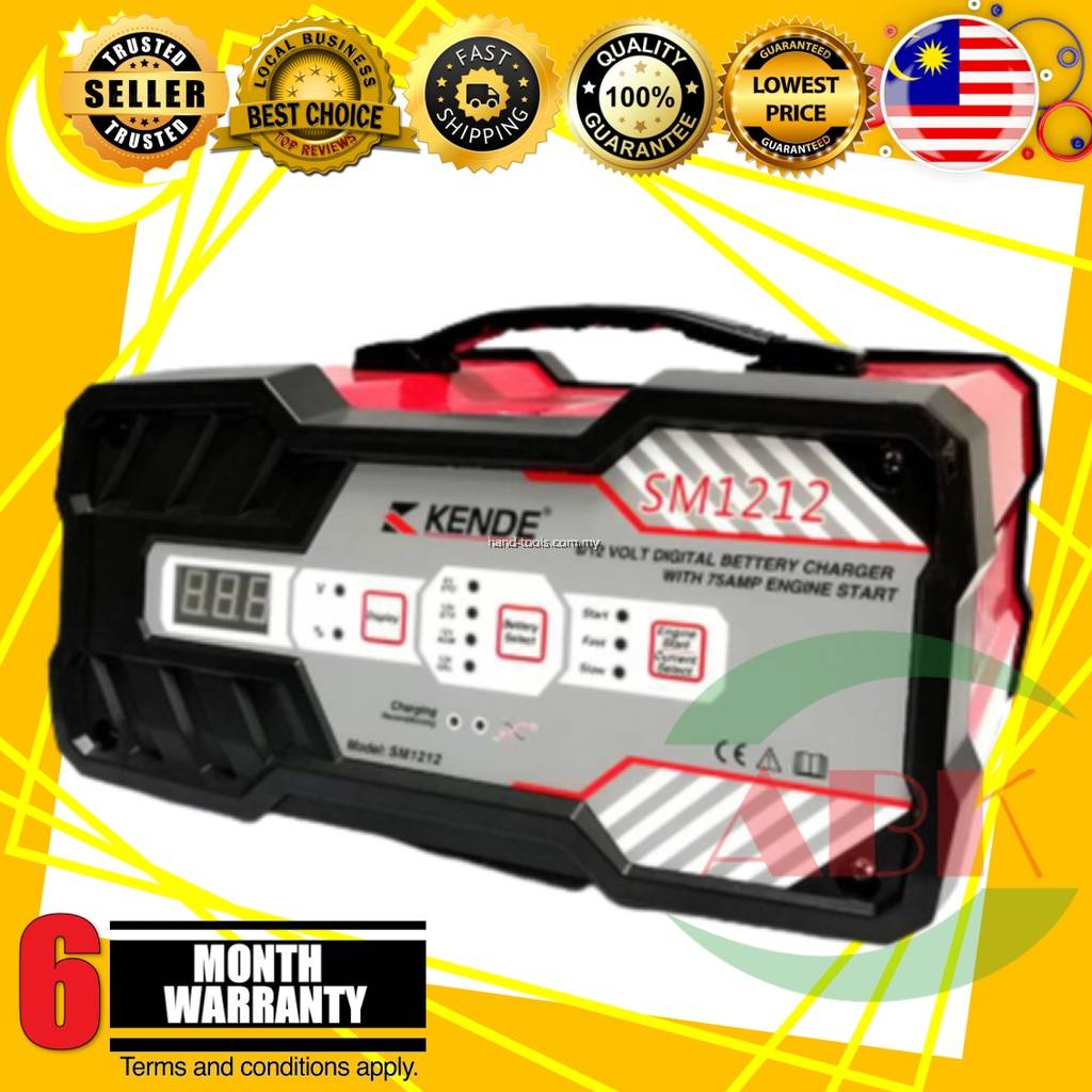 KENDE USA BAND SM1212 PORTABLE AUTOMOTIVE BATTERY CHARGERS JUMP START 6V