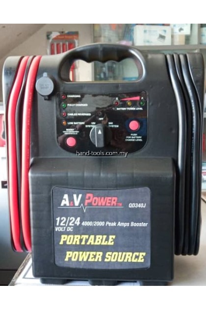 12/24v Professional Jump Starter + Reverse Polarity Protect QD340J 12/24v Professional Jump Starter + Reverse Polarity Protect QD340J