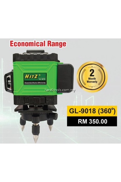 12 Lines Laser Level (Green Line) 360° HITZ GL-9018 Economical Range
