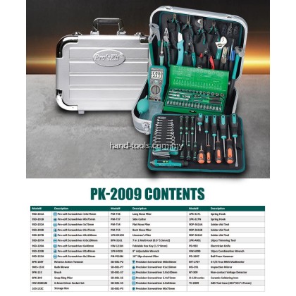 Proskit PK-2009B Service Technician's Tool Kit (220V)