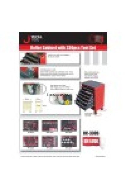 jetech RC-330-S Roller Cabinet with 330pcs Tool Set