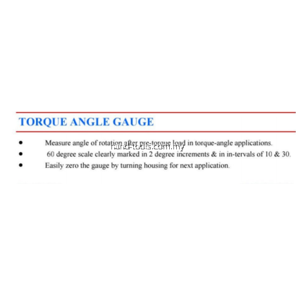 TJG T-A1402 TORQUE ANGLE GAUGE TJG T-A1402