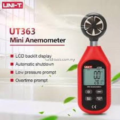 UNI-T UT363 Digital Anemometer Mini - 1 Year Warranty UNI-T UT363 Digital Anemometer Mini - 1 Year Warranty