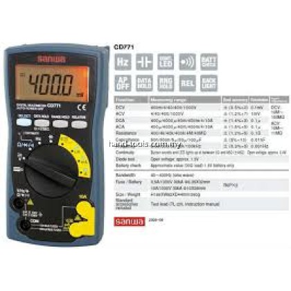 SANWA CD771 Digital Multimeter (CD771) SANWA CD771 Digital Multimeter (CD771)