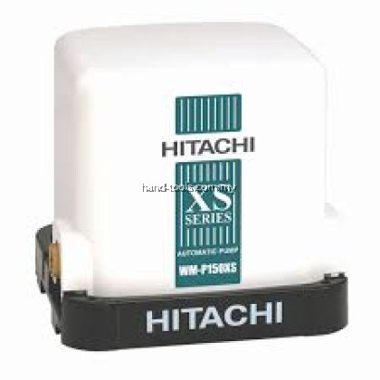 Hitachi WMP150XS: Automatic Compact Water Pump, Power 150W, Head 13mH, Flow 37L/min, Inlet x Outlet 1″ x 1″
