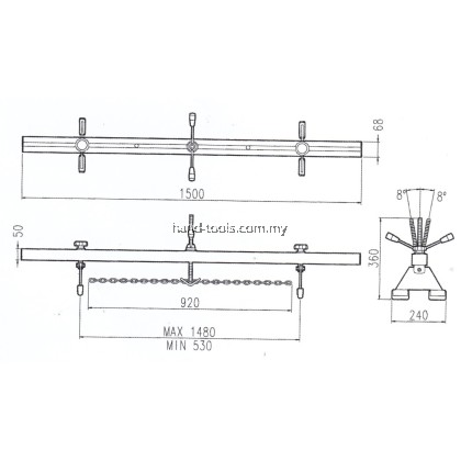 500KG Transverse Engine Support 5116