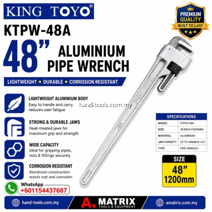 kingtoyo ktpw-48a 48inch Aluminium Pipe Wrench