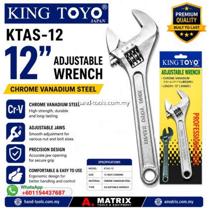 kingtoyo ktas-15 15inch Adjustable wrench