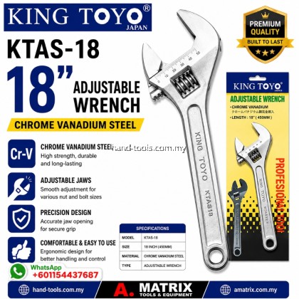 kingtoyo ktas-18 18inch Adjustable wrench kingtoyo ktas-18 18inch Adjustable wrench