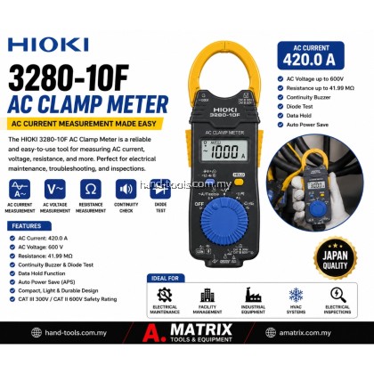 hioki 3280-10f ac clamp meter hioki 3280-10f ac clamp meter