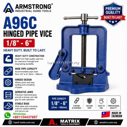 alstrong a96c 1/8"-6" hinged pipe vice