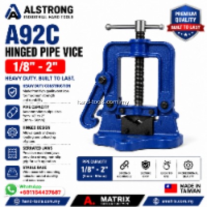 ALSTRONG A92C 1/8"-2" Hinged Pipe-Vice ALSTRONG A92C 1/8"-2" Hinged Pipe-Vice