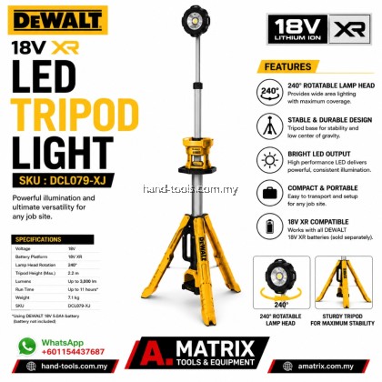 18V XR LED TRIPOD LIGHT DCL079-XJ
