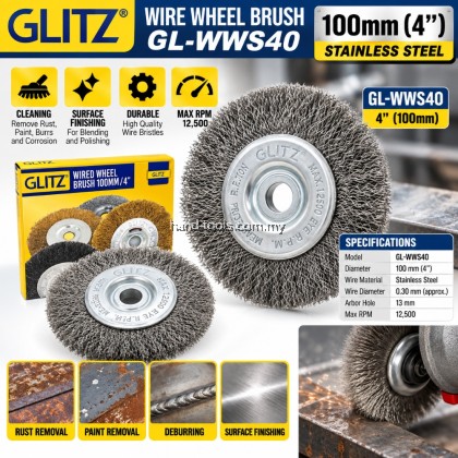 GL-WWS40 4'/100mm stainless steel wheel brush