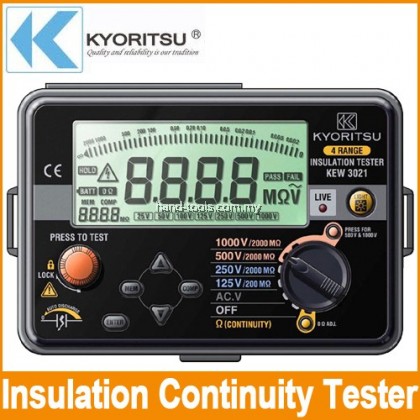 Kyoritsu 3021 Insulation/Continuity Tester Kyoritsu 3021 Insulation/Continuity Tester